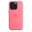 Силиконовый чехол CasePro Silicone Case with MagSafe Pink для iPhone 15 Pro - миниатюра 2