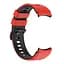 Ремешок для Samsung Galaxy Watch 4 44mm - красно-черный ширина крепления 20мм силикон Watchbands Ricco (W19-3WB10289017) - миниатюра 3