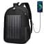 Рюкзак туристичний NoName SolarBag-50, з сонячною батареєю та USB-портом 50×30×16 см, чорний - мініатюра 1