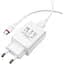 Зарядний пристрій Borofone BA21A Long jorney QC3.0 3A 18W з BX17 Type-C cable white - мініатюра 2