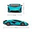 Автомобиль KS Drive на р/у Lamborghini Sian 1:24, 2.4Ghz синий (124GLSB) - миниатюра 6
