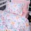 Простыня на резинке MirSon Poplin Line Kids 05 Pony 70х190 см розовая (2200009715846) - миниатюра 2