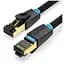 Патч-корд 1м, S/FTP cat 8 RJ-45 COPPER black Vention (IKGBF) - мініатюра 1