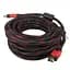 Кабель Gresso Hdmi 15 м male to male тато-тато 2 ферити чорно-червоний - мініатюра 2