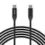 Кабель Choetech USB Type-C - USB Type-C (M/M), 1 м, Black (XCC-1035) - миниатюра 1