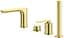 Смеситель на борт ванны Kohlman Experience brushed gold QB244EGDB, Золотой - миниатюра 1