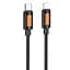 Дата кабель Borofone BX114 Structure Type-C to Lightning 27W (1m) Black - мініатюра 1