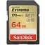 Карта пам'яті Sandisk 64GB SD C10 UHS-I U3 R170/W80MB/s Extreme V30 (SDSDXV2-064G-GNCIN) - мініатюра 1