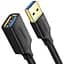 Дата кабель USB 3.0 AM/AF 0.5m US129 black Ugreen (30125) - мініатюра 1