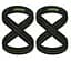 Силові ремені RDX Gym Lifting 8 Figure Straps Army Green M (WAC-W8AGN-M) - мініатюра 1