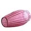 Ваза для квітів Crystal Ritz скляна 26 см рожева (83240425-43_YBCG-240425/2) - мініатюра 2