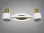 Светильник для зеркал Diasha 5974/2 9W LED поворотный 30 см 3200K/4100K/6000K металл - миниатюра 2
