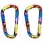 Карабіни Munkees 3327 Flower Colored 6 мм x 60 мм 2-Pack Різнокольоровий - мініатюра 1