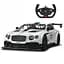 Машинка Bentley Continental GT3 білий RASTAR модель 1:14 Автомобіль на дистанційному керуванні + пульт 2,4 ГГц - мініатюра 1