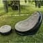 Крісло надувне Intex AirSofa велюрове з пуфиком для дому та саду - мініатюра 2