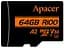 Карта пам'яті microSD 64GB C10 UHS-I U3 A2 R100/W80MB/s + SD Apacer teh0013285 - мініатюра 1