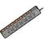 Мережевий фільтр 2E 6xТипF, 16A, 2xUSB-A, 1x USB-C, 3 м, чорний (2E-SP6M3SWBK) - мініатюра 1