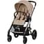 Коляска Cybex Balios S Lux TPE Almond Beige з бампером + Люлька Cybex S Almond Beige бежева - мініатюра 2