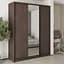 Шкаф-купе трехдверный MebelStar Комбо BG 2ДСП/Зеркало 190x60x240 см Дуб ристрето (MBS-9719) - миниатюра 1