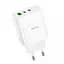 Мережевий зарядний пристрій адаптер HOCO C126A Pure 1 USB/2Type-C, 40 W, підтримка швидкого заряджання PD/QC/FCP/AFC - мініатюра 2