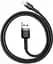 Кабель Baseus cafule Cable USB For iP 2.4A 1m Gray Black (CALKLF-BG1) - мініатюра 2