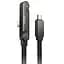 Дата кабель Hoco U150 Exquisite side plug and stand Type-C to Type-C 60W (1.2m) Black - мініатюра 1