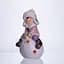 Новогодняя фигурка с подсветкой Девочка на снежном шаре из фарфора 8×7×16 см Yiwu CR-5-8 - миниатюра 3