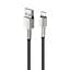 Кабель ColorWay USB - Lightning (M/M), metal head, 2.4 А, 1 м, Black (CW-CBUL046-BK) - миниатюра 1