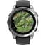 Смарт-годинник Garmin Fenix E 47mm AMOLED Stainless Steel with Black Silicone Band (010-03025-02/00) - мініатюра 5