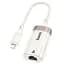 Перехідник Hoco UA41A Crystal Lightning to RJ45 100 Mbs (0.15m) Apricot - мініатюра 1
