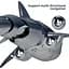 Іграшкова акула на дистанційному керуванні TEMI Shark, 1:18, зі світлом і розпиленою водою - мініатюра 7