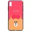 Чехол-накладка Toto Cartoon Print Glass Case Apple iPhone X/XS Line friends Brown - миниатюра 1