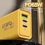 Зарядное устройство ILEPO 65W быстрая зарядка для телефона / планшета 1 USB + 2 Type-C White (19021) - миниатюра 2