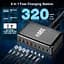 Зарядная станция ILEPO 320W многопортовая на 4 USB + 4 Type-C / сетевое мультизарядное устройство Black (19026) - миниатюра 6