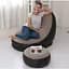 Крісло надувне Intex AirSofa велюрове з пуфиком для дому та саду - мініатюра 8