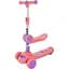 Самокат детский Bambi 3-х колесный 3 в 1 SC2422 (Pink) светящиеся колеса розовый - миниатюра 1