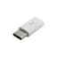 Перехідник Lapara USB 3.1 Type-C male to Micro USB female OTG (LA-Type-C-MicroUSB-adaptor white) - мініатюра 1