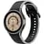 Ремінець для Samsung Galaxy Watch 4 Classic 42mm - чорно-сірий ширина кріплення 20мм силікон розмір L Watchbands Double Line (W12-4WB17999971) - мініатюра 1