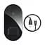 Бездротовий зарядний пристрій Baseus Simple Crystal 2 in 1 (Phone + Pods) 18W WXJK-A01 Black - мініатюра 2