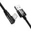 Кабель Baseus MVP 2 Elbow-shaped Fast Charging Data Cable USB to Lightning 2.4A 1m CAVP000001 Black - мініатюра 3