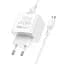 Сетевое зарядное устройство для Borofone BAS12A Erudite single port 18W/QC3.0/1USB + Micro белый - миниатюра 5