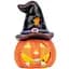 Статуетка Yes! Fun Halloween Pumpkin in hat LED 10 см (974188) - мініатюра 1