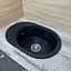 Кухонная мойка Adamant OVALE антрацит 610x420x180 мм, с крылом 61 см - миниатюра 3