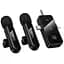 Петличный беспроводной микрофон Hoco L20C Fair dual-mic 3in1 (Lightning/Type-C/3.5) Black - миниатюра 1