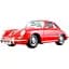 Автомодель Bburago Porsche 356B 1961 г 1:24 красный (18-22079) - миниатюра 1