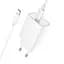 МЗП Hoco C143A Benefit PD20W (1USB-C) + кабель Type-C to Type-C White - мініатюра 6