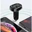 FM-модулятор трансмітер Baseus T-Typed + bluetooth (2USB) CCTM-01 Black - мініатюра 10