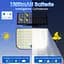 Ortiny 2 Pack Солнечный настенный светильник, 256 LED 180° 3 режима Датчик движения Водонепроницаемый, теплый белый, 33 см x 6,2 см - миниатюра 4