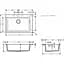 Кухонная мойка Hansgrohe S510-F660 Built-in sink 770x510 Stonegrey 43313290, Серый - миниатюра 2