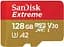 Карта пам'яті microSD 128GB C10 UHS-I U3 R190/W90MB/s Extreme V30 + SD SanDisk teh0013309 - мініатюра 1
